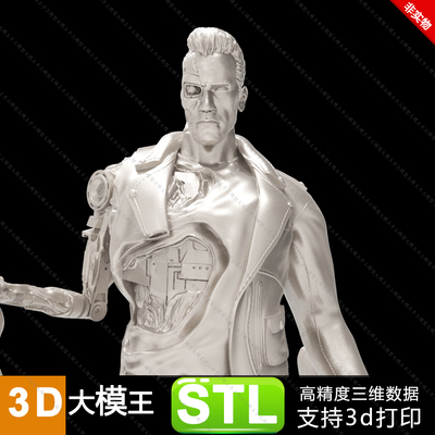 终结者T800三维模型数据模型STL模型3D打印模型