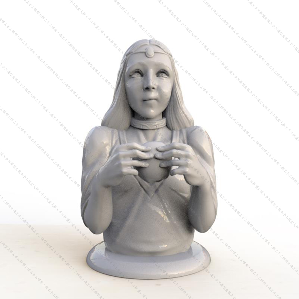 白雪公主半身像三维模型数据模型STL模型3D打印模型
