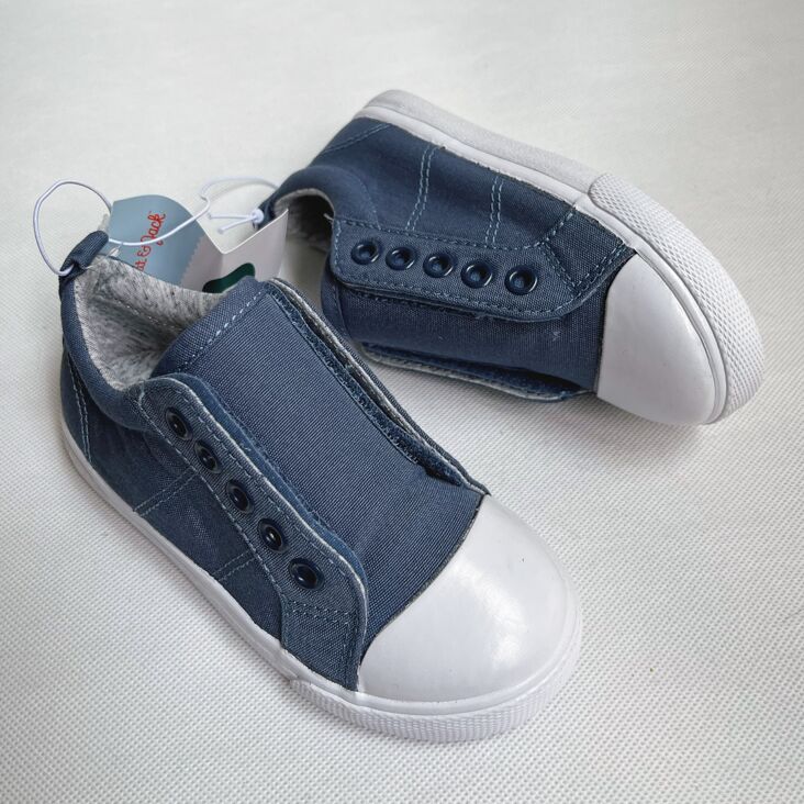 春秋日常魔术贴儿童帆布鞋