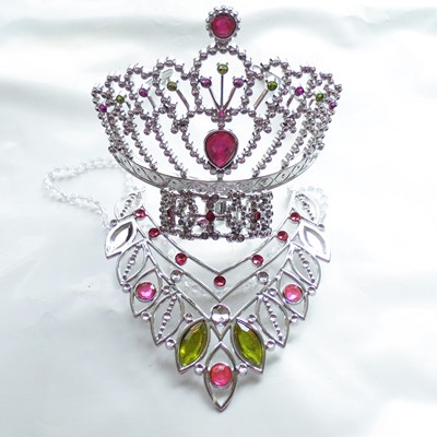 包邮儿童皇冠发箍头饰公主桃心塑料王冠魔法棒戒指玩道具表演礼物