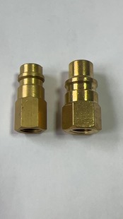 R1234yf汽车空调雪种冷媒制冷剂钢瓶转换接头加氟公接口1/4SAE