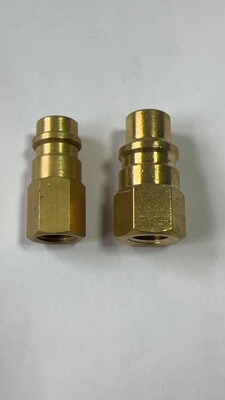 R1234yf汽车空调雪种冷媒制冷剂钢瓶转换接头加氟公接口1/4SAE