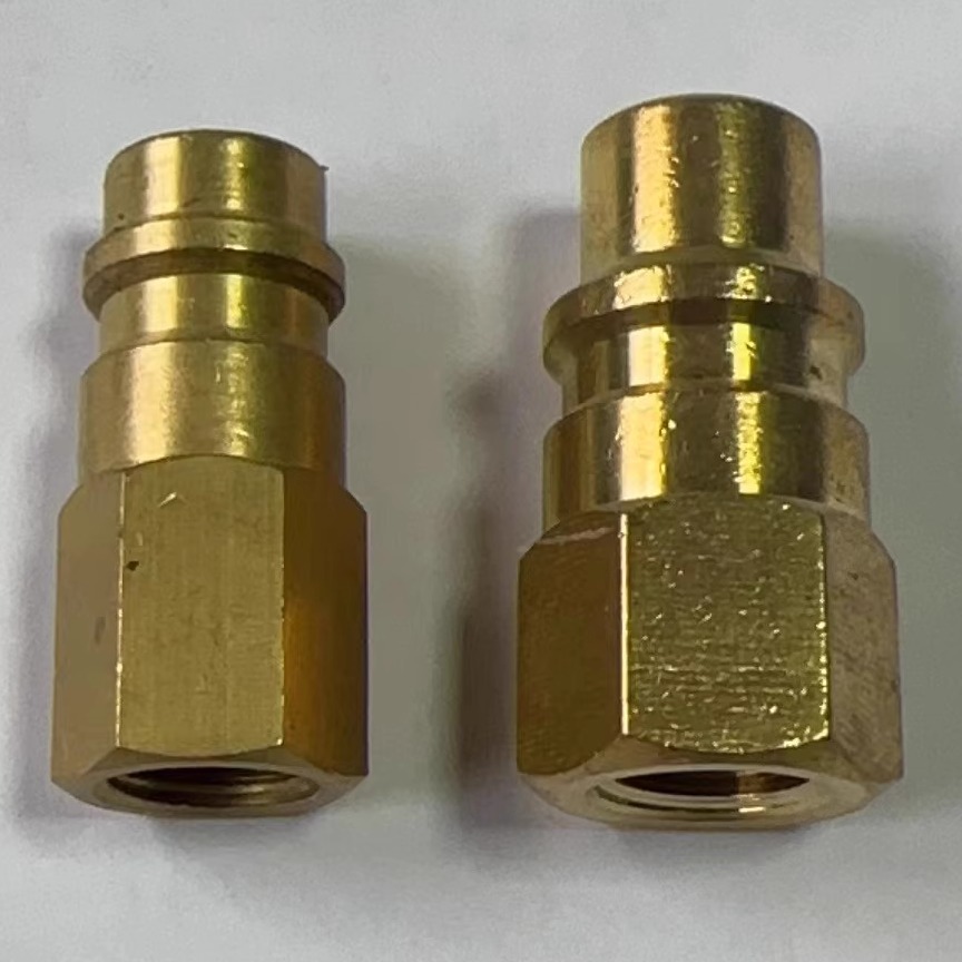 R1234yf汽车空调雪种冷媒制冷剂钢瓶转换接头加氟公接口1/4SAE