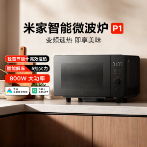 米家智能微波炉P1家用变频大容量多功能平板式加热大火力调节澎湃