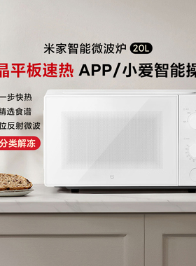 小米米家智能微波炉 20L 家用多功能速热微波炉平板式加热大容量