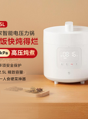 小米米家电压力锅高压锅电饭煲家用2.5L多功能2-3人炖锅煮饭煮粥
