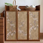 美式 复古家具翻新贴纸柜子柜门橱柜鞋 柜衣柜旧物改造壁纸自粘墙纸