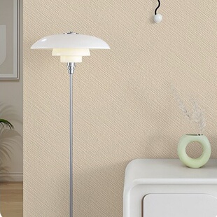 轻奢高级感奶油风墙纸自粘加厚防水防潮亚麻纹纯色素色莫兰迪壁纸