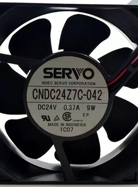 SERVO全新伺服SERVO CNDC24Z7C-042 24V0.37A 9W变频器散热风扇