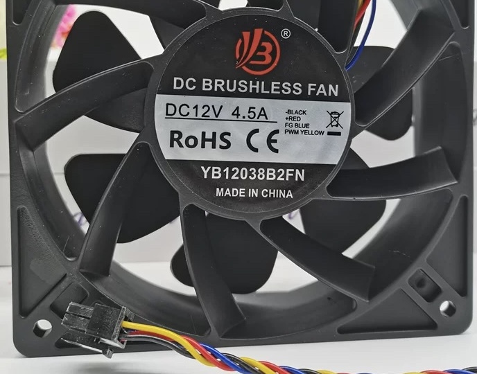 全新 YB12038B2FN DC12V 4.5A 12CM 阿瓦隆1066 1246暴力散热风扇