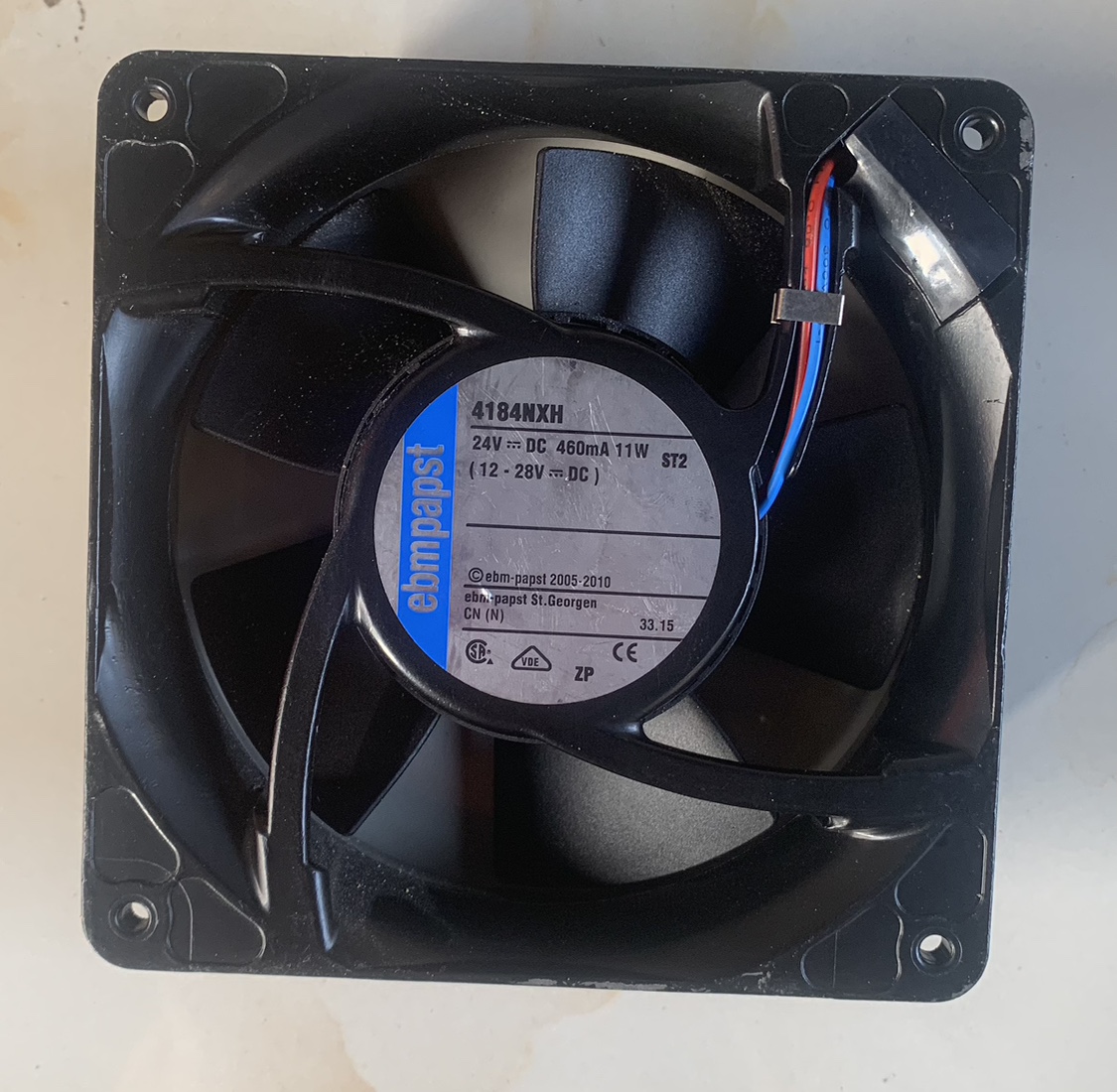 原装德国ebmpapst 4184NXH 12038 DC 24V 11W 变频器高端散热风扇