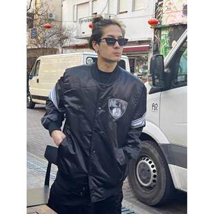 欧洲王嘉尔同款棒球服外套男女美式高街百搭秋冬季休闲夹克宽松上