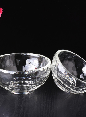 水晶玻璃碗餐具水果加厚饭碗汤碗面膜碗甜品无铅耐高温透明沙拉碗