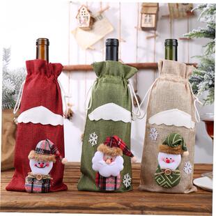 christmas decoration tree Christmas wine bottle holder