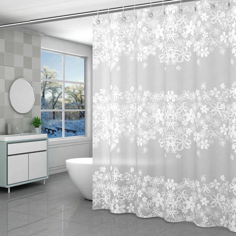 high quality The bathroom shower curtain checkered PEVA 浴帘