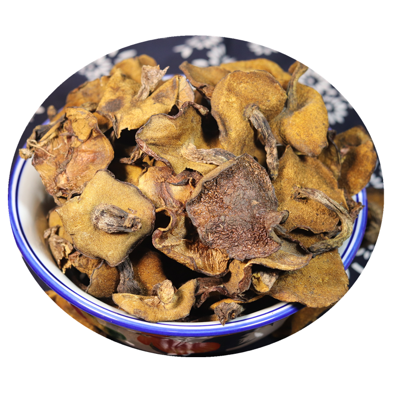 崂山菇野生崂山蘑菇小鸡炖崂山松蘑松菇干酒店特色菜山东青岛特产