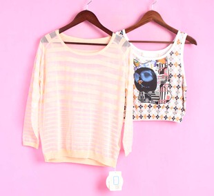 薄款 套头圆领长袖 T系列146TT100春秋女式 针织衫 徐08