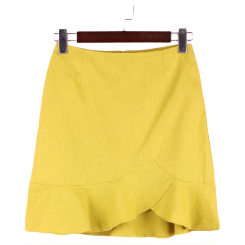 包邮秒杀修身百搭风淑女荷叶边裙