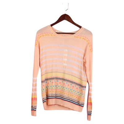 包邮条纹少女打底针织衫显瘦上衣