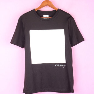 徐08 黑色T恤衫 思系列SLD118294男式 套头圆领短袖 上衣 夏季