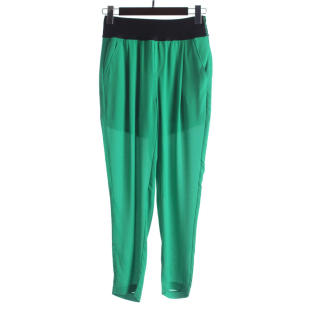 威系列162WSM147春夏女松紧腰锥形高腰薄雪纺长裤 万 徐08