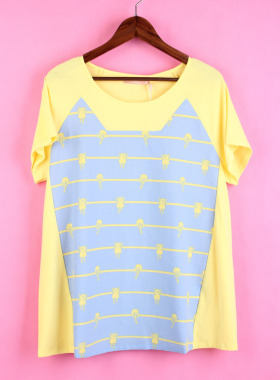 【徐08】104SYMM080库存剪标女夏圆领短袖宽松孕妇装休闲T恤上衣