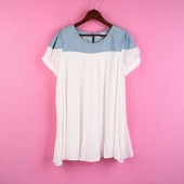 104SYMM028库存剪标女夏短袖 徐08 聚酯纤维宽松孕妇上衣雪纺衫