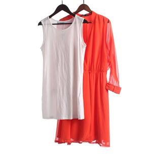 雪纺裙打底背心两件 瑕疵威系列162WSM453春夏女长袖 徐08