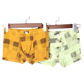 徐08 112YES086品牌折扣清仓男士 拼块印花平口裤 内裤 1条装