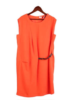 【徐08】瑕疵104SYMM106库存剪标女夏圆领无袖宽松肥大孕妇连衣裙