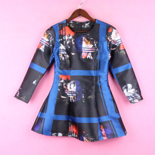 休闲套头圆领长袖 春秋季 10TPN108女春秋季 收腰连衣裙 徐08