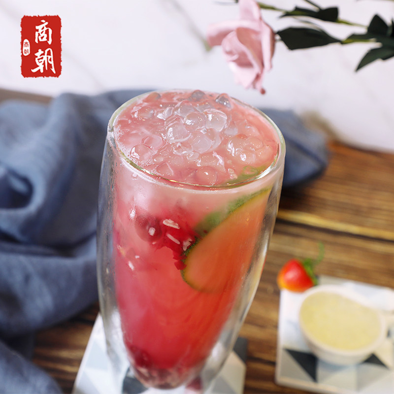 商朝甜心寒天qq晶球1kg台湾风味原味寒天珍珠奶茶原料免煮