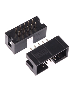HDR2X5P接插件连接器Drv Board Header IDC10 2.54mm简易牛角座