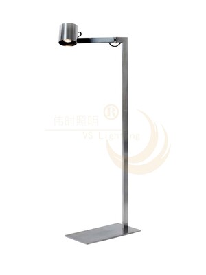 定制光影别墅小红书客厅书房展会摇摆落地灯铬色立灯Floor lamp