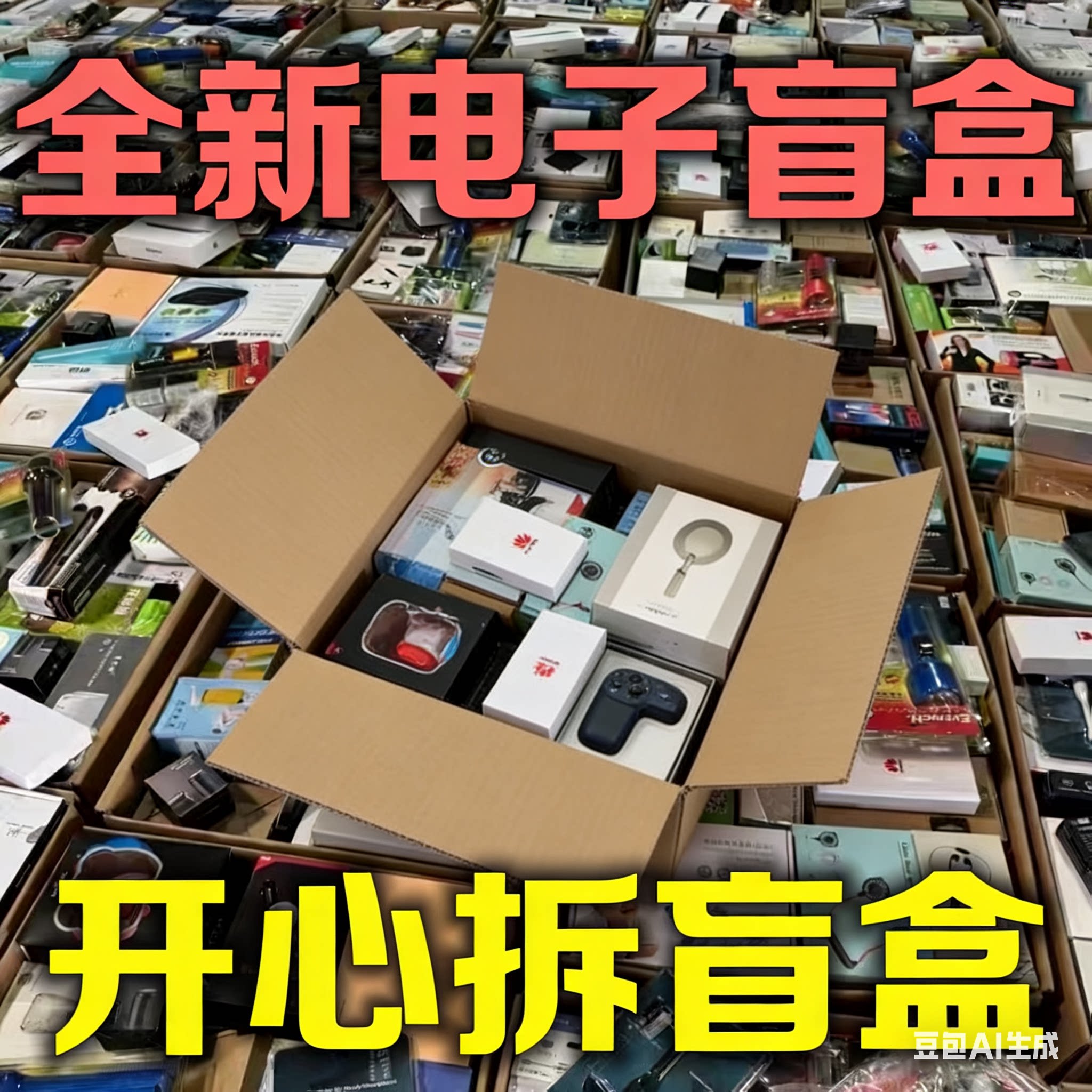 高端全新潮玩电子盲盒整箱装送礼