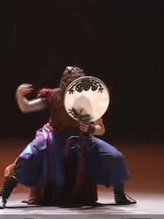 鼓乐博扇子鼓舞蹈道具鼓单面扇鼓羊皮扇鼓艺考舞蹈用鼓蒙古族独舞