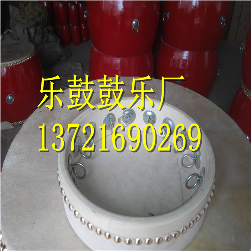 厂家直销20公分原色新疆手 羊皮鼓单面鼓 拨浪鼓多环鼓