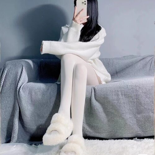 【G兔】天鹅绒薄款手感棉软少女洛丽塔打底连裤袜其它超短筒连脚