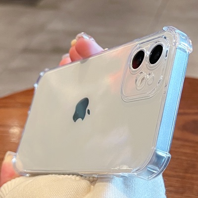 适用苹果12手机壳iPhone12ProMax手机壳透明硅胶pro十二max软壳12mini保护壳镜头全包防摔por超薄男女新款