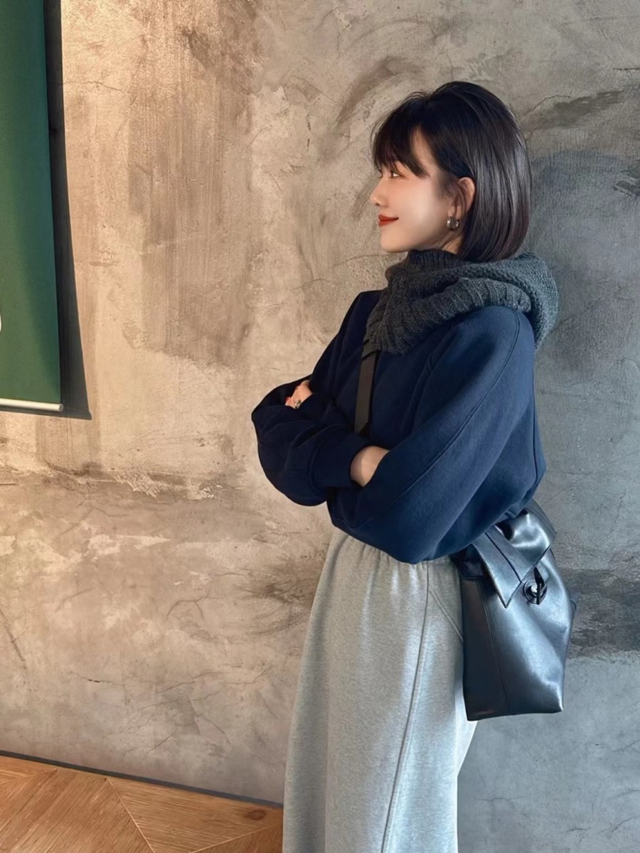 百搭韩风秋冬简约女主人围脖帽