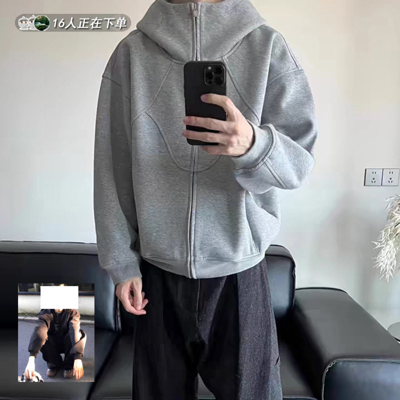 加绒加厚外套男款2025新款高级