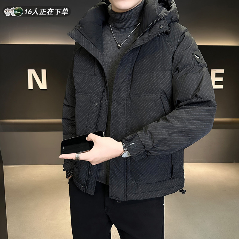 加厚保暖衣服男款冬装短款防寒服