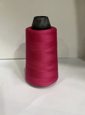 玫瑰红色缝纫细线家用402涤纶老式缝纫机手工缝衣平车线大卷