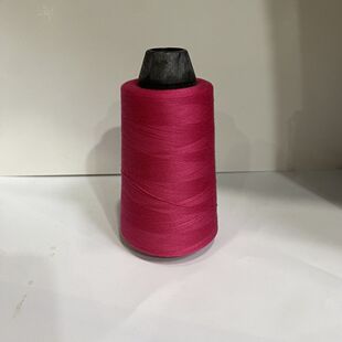 玫瑰红色缝纫细线家用402涤纶老式缝纫机手工缝衣平车线大卷