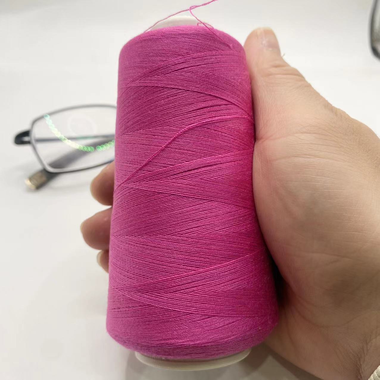 玫红色402宝塔线细线家用老式缝纫机线手工缝纫涤纶缝衣线针线