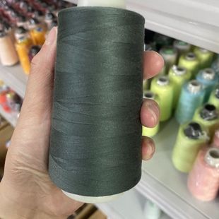 深墨绿色缝纫细线家用402涤纶老式 缝纫机手工缝衣平车线大卷