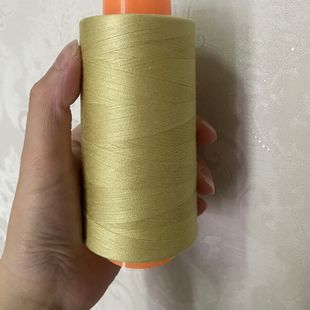 浅青金色缝纫细线家用402涤纶老式 缝纫机手工缝衣平车线大卷