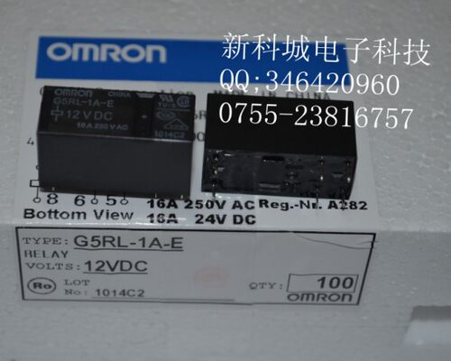 代理欧姆 继电器 G5RL-1A-DC24V G5RL-1A-24VDC 直流 固态 通讯