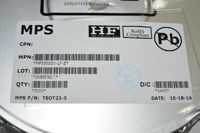 MPS代理 MP3302DJ 升压转换器LED驱动锂离子电池IC芯片 丝印1N6CE