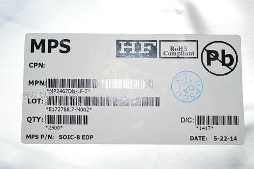 MPS代理 MP2467DN-LF-Z 原装正品 新年份新货 假一赔十 芯片 IC